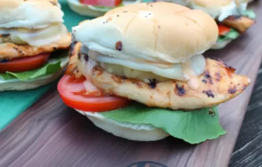 Delicious Grilled Hawaiian Chicken and Pineapple Sandwiches