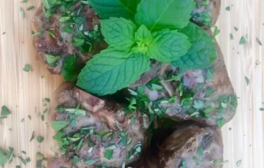 Delicious Grilled Lamb Chops with a Burst of Fresh Herbs