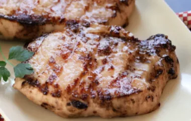 Delicious Grilled Pork Chops with a Hickory Flavor