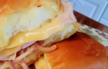 Delicious Ham and Swiss Sliders Recipe