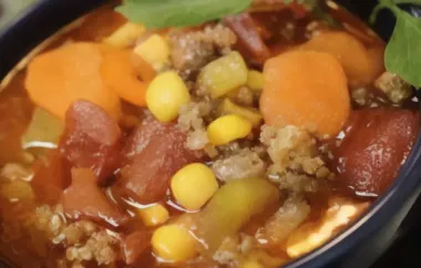 Delicious Hamburger Soup to Warm You Up on Chilly Days