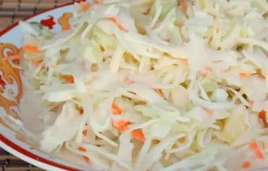 Delicious Hawaiian Coleslaw Recipe for a Tropical Twist on a Classic Dish