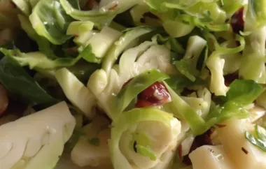 Delicious Hazelnut and Fresh Brussels Sprout Salad Recipe