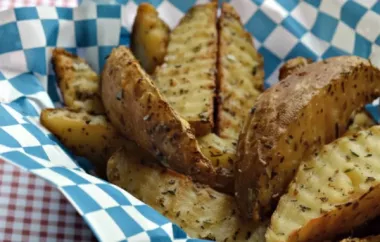 Delicious Herb-Crusted Potato Wedges