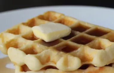 Delicious Homemade American Waffles