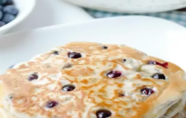 Delicious Homemade Blueberry Flapjacks Recipe