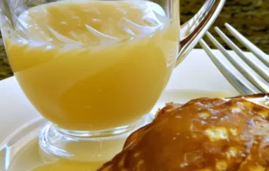 Delicious Homemade Buttermilk Syrup Recipe