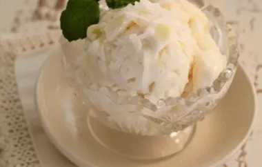 Delicious Homemade Coconut Pineapple Ice Cream Recipe