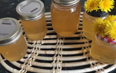 Delicious Homemade Dandelion Jelly Recipe