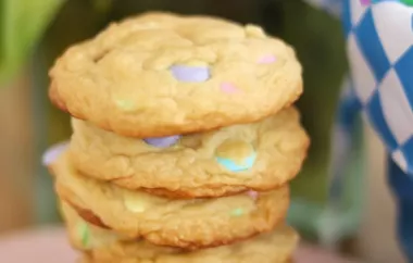 Delicious Homemade Easter M&M Cookies