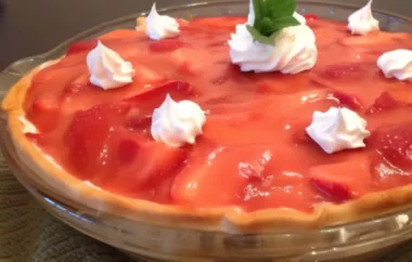 Delicious Homemade Fresh Strawberry Pie Recipe