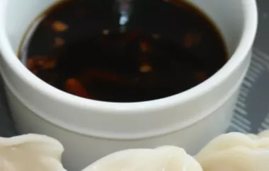 Delicious Homemade Gyoza Sauce for Your Dumplings