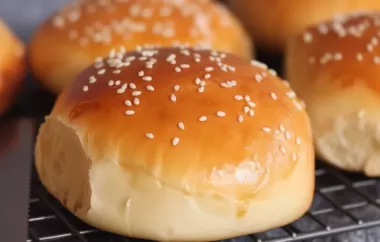 Delicious Homemade Hamburger Buns Recipe