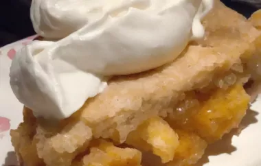 Delicious Homemade Maui Girl's Mango Pie Recipe