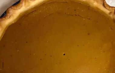 Delicious Homemade Pumpkin Honey Pie Recipe