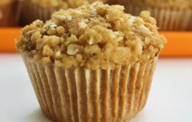Delicious Homemade Pumpkin Muffins with a Crunchy Streusel Topping