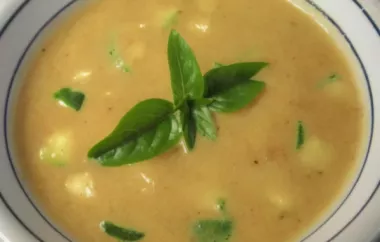 Delicious Homemade Roasted Garden Tomato Basil Soup Recipe