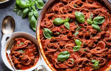 Delicious Homemade Spaghetti Sauce Recipe