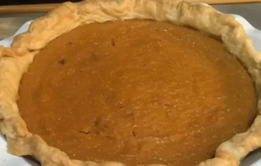 Delicious Homemade Sweet Potato Pie