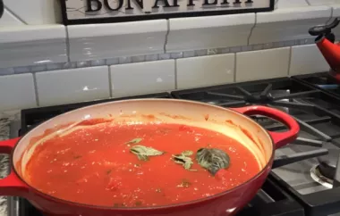 Delicious Homemade Tomato Sauce Recipe
