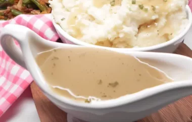 Delicious Homemade Turkey Gravy Recipe