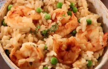 Delicious Instant Pot Shrimp Risotto with Peas