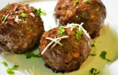 Delicious Italian Baked Meatballs Recipe