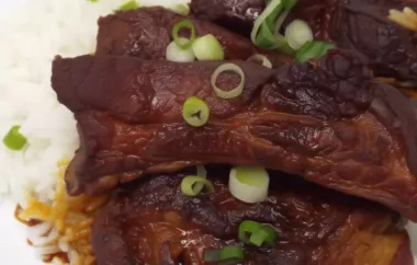 Delicious Japanese-Style Braised Pork Ribs Recipe