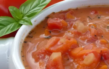 Delicious Jersey Fresh Tomato Soup Recipe