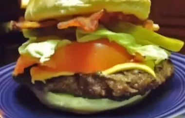 Delicious Juicy Deer and Bacon Burgers Recipe