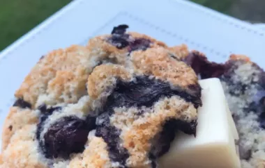 Delicious Jumbo Sour Cream Blueberry Muffins