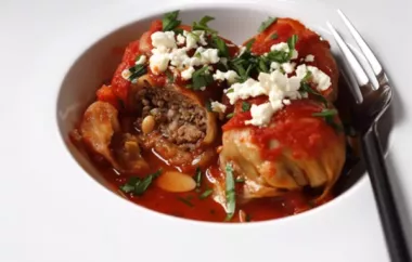 Delicious Lamb and Rice Stuffed Cabbage Rolls