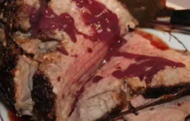 Delicious Leg of Lamb with Tangy Raspberry Sauce