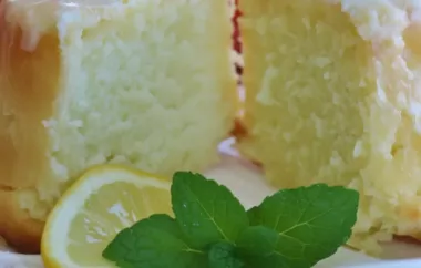 Delicious Lemon Buttermilk Pound Cake with a Zesty Lemon Glaze