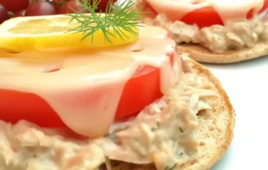 Delicious Lemon Dill Tuna Melt Sandwiches for a Flavorful Lunch Option
