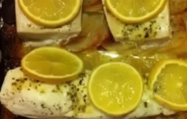 Delicious Lemon Herb Fish and Potato Bake