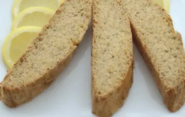 Delicious Lemon Poppy Seed Biscotti Recipe