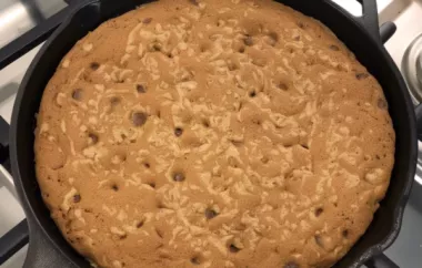 Delicious Loaded Chocolate Chip Skillet Cookie Recipe