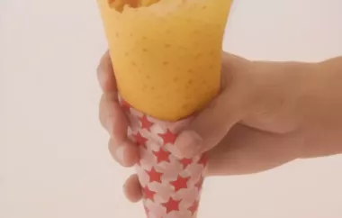 Delicious Mac and Cheese in a Cheesy Waffle Cone