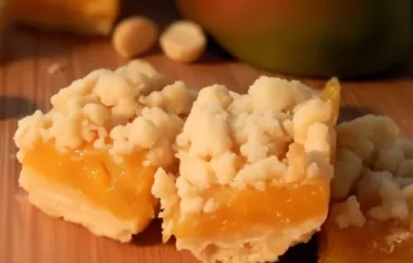 Delicious Mango Bars - A Sweet Treat For Summer