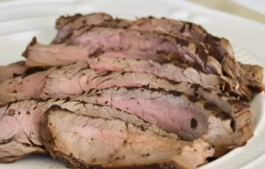 Delicious Marinated Grilled Flank Steak Recipe