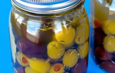 Delicious Marinated Olives with Garlic and Herbs Recipe