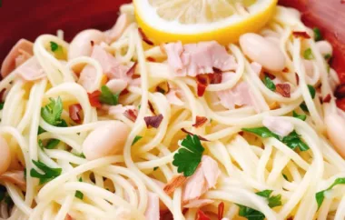 Delicious Mediterranean Tuna Capellini Recipe