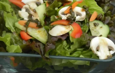 Delicious Mixed Greens Salad with Smoked Gouda Cheese
