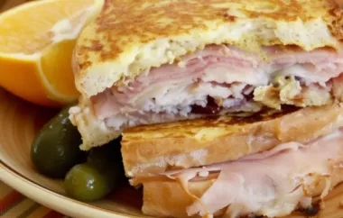 Delicious Monte Cristo Sandwich with a Twist of Bacon