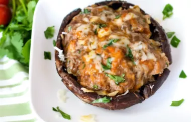 Delicious Mushroom Cap Chorizo Burger Recipe