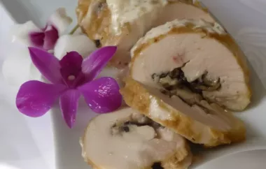Delicious Mushroom Stuffed Chicken Rollups Recipe