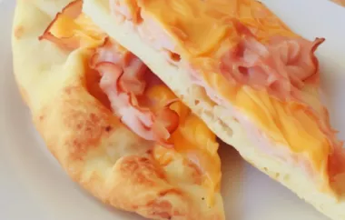 Delicious Naan Ham and Cheese Toastie