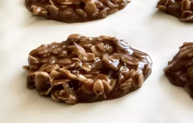 Delicious No-Bake Chocolate Peanut Butter Drop Cookies Recipe