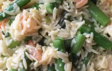 Delicious Orzo and Shrimp Salad with Asparagus